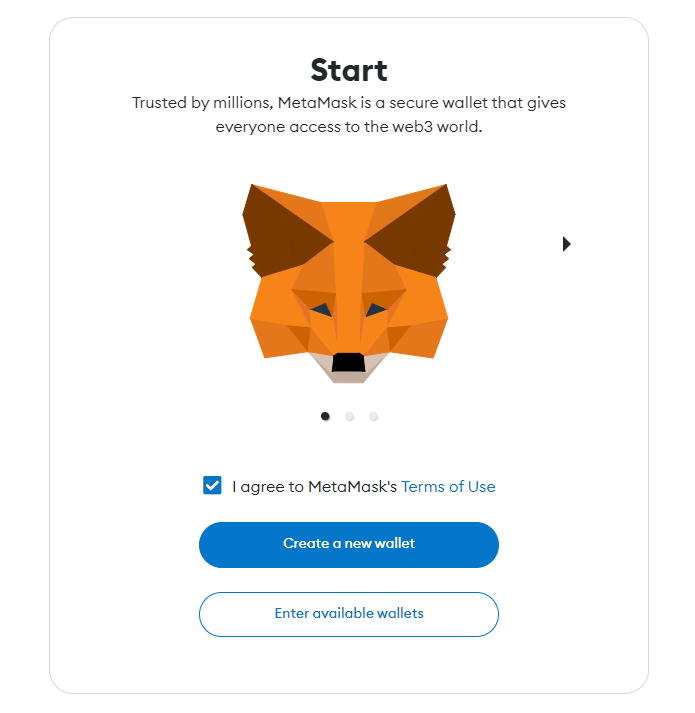 import or Creat a wallet