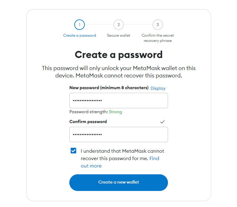 import or Creat a wallet
