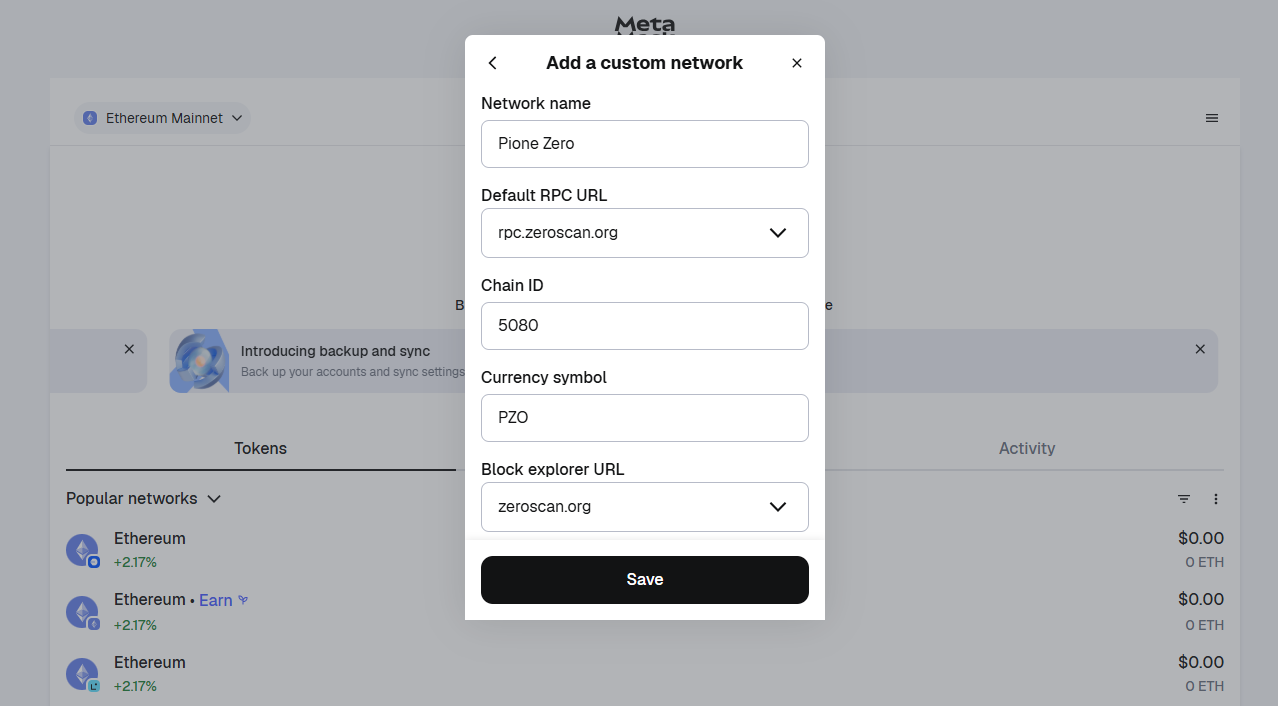 import or Creat a wallet